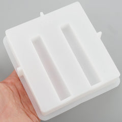 Decorative with 2 Test Tubes Vase Silicone Mould, Circular Design Vase Mould, Silicone Mould, Resin Crafts, flower holder mold