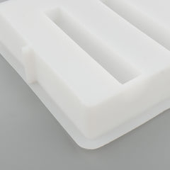 Decorative with 2 Test Tubes Vase Silicone Mould, Circular Design Vase Mould, Silicone Mould, Resin Crafts, flower holder mold