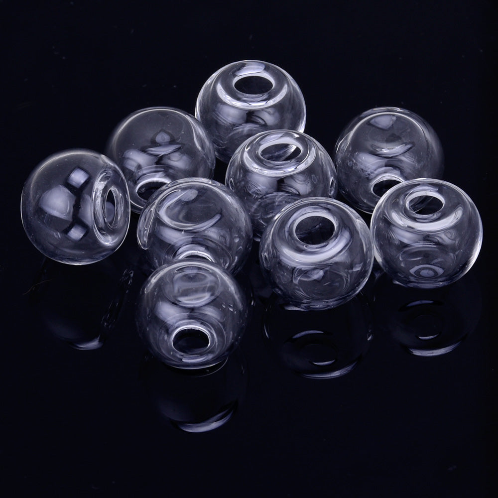 Glass bottles wishing necklace earrings Accessories 10*7mm glass Vials 2.5mm Aperture size 20pcs 10166050