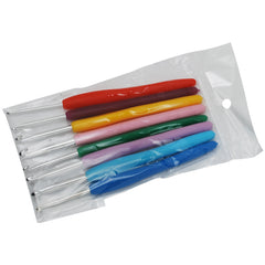 Crochet Hook,Plastic Colorful Crochet Starter Set,Soft Handle,Crochet Hook set,8pcs/set