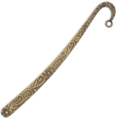 19x124mm Antique Bronze hook bookmark,bookmark charm,Simple line,10pcs/lot