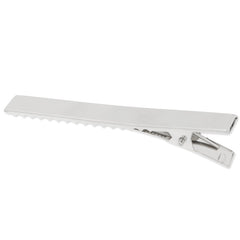 95mm Metal Alligator Hair Clip with Teeth,Nickel color,9.5mm width,20 pieces/lot