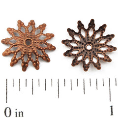 Iron Beads Caps,13MM,Antique Copper Plated,Sold 500 pcs per Pkg