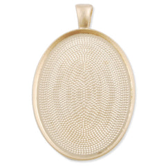 30*40 MM  Oval Cameo Cabochon Base Setting Pendants,Gold Plated,Sold 20 PCS Per Package