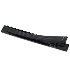 56mm Metal Alligator Hair Clip with Teeth,Black color,8mm width,20 pieces/lot