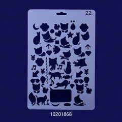 25*4.7cm Mylar Stencils Plastic stencil Reusable Mylar Stencils Planner and Craft Projects animal Craft Stencil 1pcs 10201868