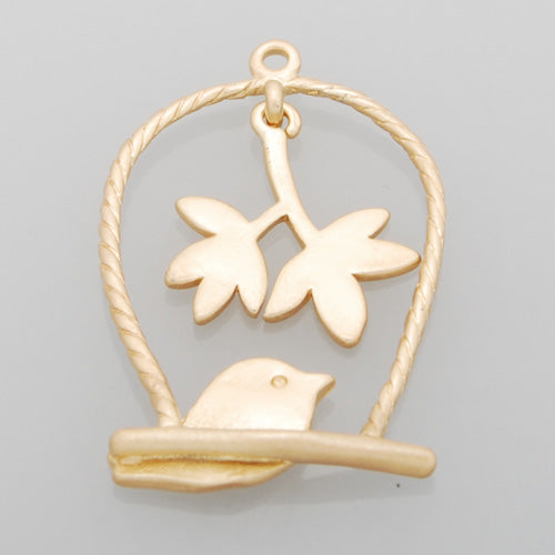 2013-2014 Fashion 29*19MM lovely modern charms,Birdcage,Matte Gold,suit for necklace/bracelet/earring ect,sold 10pcs per pkg