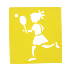 tibetara About 14*15cm Children's sportsman Stencils bullet journal accessories Drawing Stencil template 6 each/lot