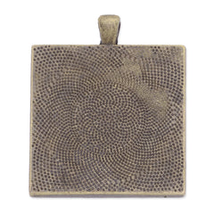 35mm(inside) square Pendant tryas,zinc alloy filled,Antique bronze plated,20pcs/lot