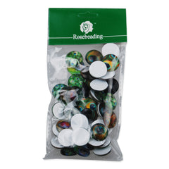 18MM Round colorful glass cabochons with mixed peacock pattern,Photo glass cabochons,flat back,thickness 5mm,50 pieces/lot