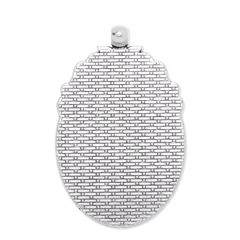 30x40mm Oval pendant tray,Zinc alloy filled,Antique silver plated,20pcs/lot