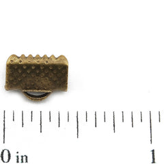 Ribbon Clamp with Loop,10MM,Antique Bronz,Sold 500 Pcs per pkg