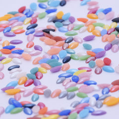 100  3mm*6mm Mix color Cabochon Jewelry Supplies Flatback Glass Ceramic Marquise eye Non Hotfix Flatback Stones Decoration Phone Garment Accessories