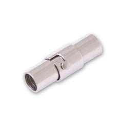 5mm Stainless Steel Bracelet Clasps, Leather Clasps Round Bracelet Clasps ,Cord End Clasp 5pcs