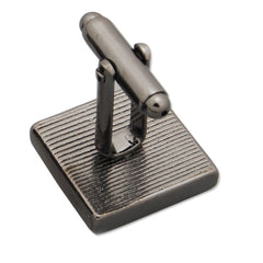 14*14MM Square Gun Metal Black Plated Flat Cufflink Blanks with a 14mm bezel,sold 10pcs per lot
