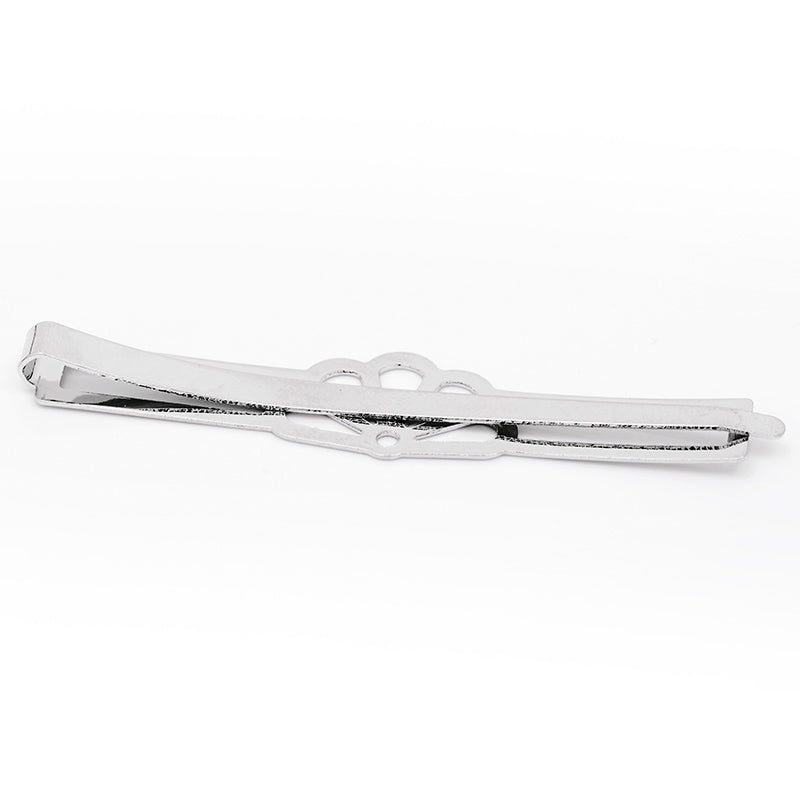 66*14mm Imitation Rhodium Geometry Word Folder, Sector Hair Clips Base,Blank hairpin,Bobby Pin Base,Metal,20pcs/lot