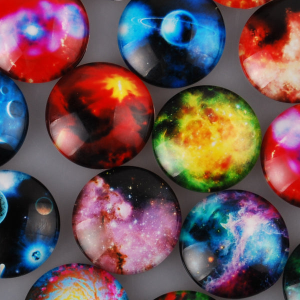 14MM Round glass cabochons with mixed Butterfly pattern,photo glass  cabochons,flat back,thickness 5mm,50 pieces/lot