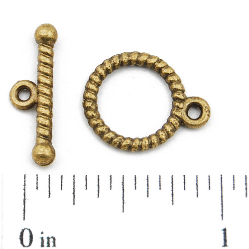 Casting Toggle Clasp,Anqitue Bronze plated,13MM*18MM,Sold 200 sets per pkg