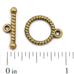 Casting Toggle Clasp,Anqitue Bronze plated,13MM*18MM,Sold 200 sets per pkg