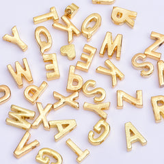 Gold Alloy Letter Pendant Charm letter necklace Personalized Name bracelet Alphabet 