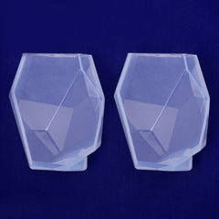 Crystal shape Transparent silicone mold Pendant resin silicone mold for Jewelry Making resion pendant making 67*60*42mm 1pcs