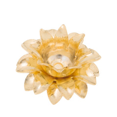 11mm Gold 3D Brass flower component,Center Hole,easy use,20pcs/lot