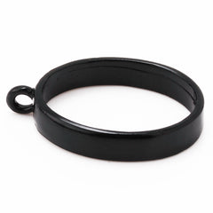 18*25mm Open Back Bezel Pendant,Oval Black Pipe Pendant Bezel Open Back for Resin,Polymer,etc,Open Back Frame,Base Metal Bezel,10pcs/lot