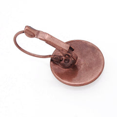 Antique Copper French Lever Back Earrings Blank/Base,fit 14MM glass cabochons,buttons;sold 50pcs per pkg
