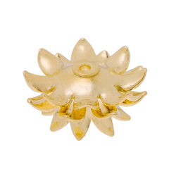 11mm Gold 3D Brass flower component,Center Hole,easy use,20pcs/lot