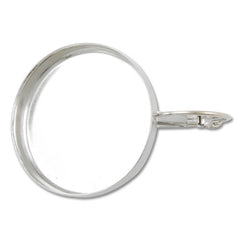 25MM Round Imitation Rhodium French Lever Back Earrings Blank/Base,fit 25MM glass cabochons,buttons