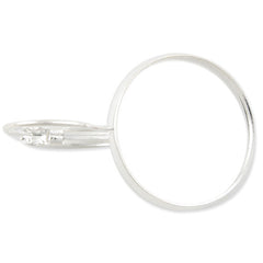 Silver French Lever Back Earrings Blank/Base Settings,fit 14MM glass cabochons,buttons