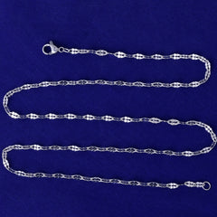 0.5*0.22mm link Stainless Steel Chain With Stainless Steel Lobster Claw Clasp necklace Chain 20