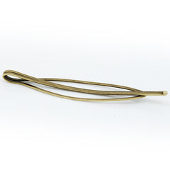 70 * 14mm Antique Bronze Geometric word folder hairpin lace base,Snap Hair Clips,Metal,20pcs/lot