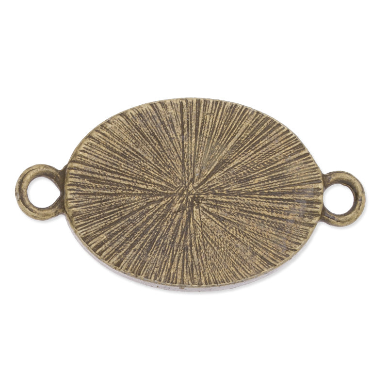 18x25mm Oval Bracelet Connector Bezel,Easy use,Zinc Alloy filled,Antique Bronze plated,20pcs/lot