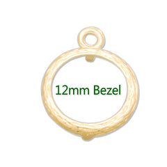 12MM Copper Gemstone Bezel,raw brasscharms links,sold 20pcs per lot