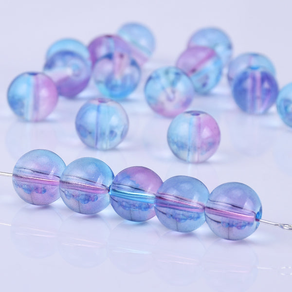 Blue 6mm Faceted Round Disco Ball Chinese Crystal Glass Beads Q45 Beads per  Pkg