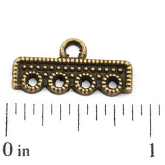 Casting Design Connectors,Antique Bronze Plated,20*6MM,Sold 200 pcs per pkg
