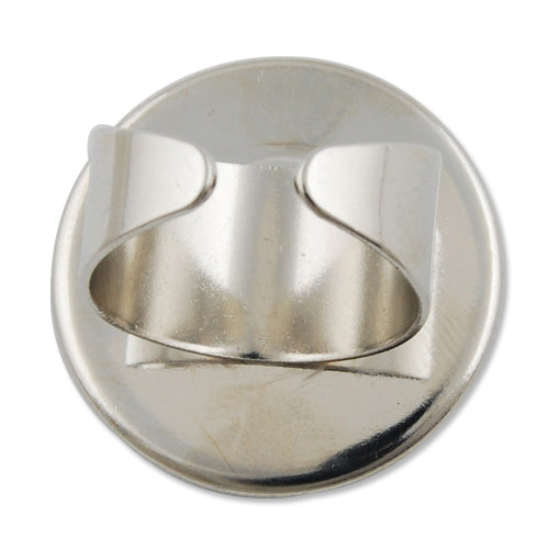 25mm Round Adjustable Shallow bottom Imitation Rhodium plated Ring Base Setting Pendants With 25 MM round Pad,Sold 20PCS Per Package
