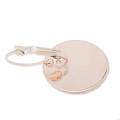 50PCS Rose Gold French Lever Back Earrings Blank/Base,fit 20 MM glass cabochons,buttons