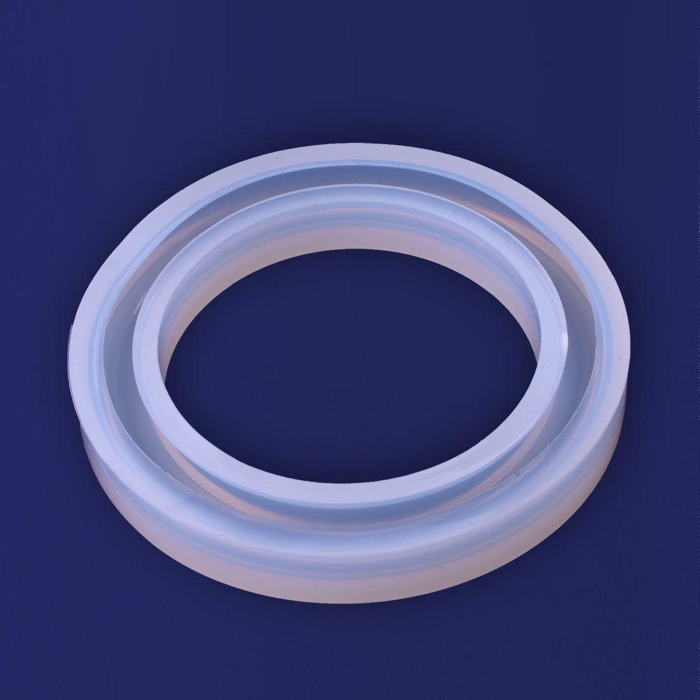 1 pcs Smooth Wide Bangle silicone mold,bracelet mould, for epoxy resin,jewellery Diy ,Inside diameter: 60mm