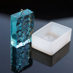 1 pcs Handmade clear silicone mould for resin jewellery ,Cabochons for earrings, pendants, polymer clay,Water Ripple Effect 38x25mm
