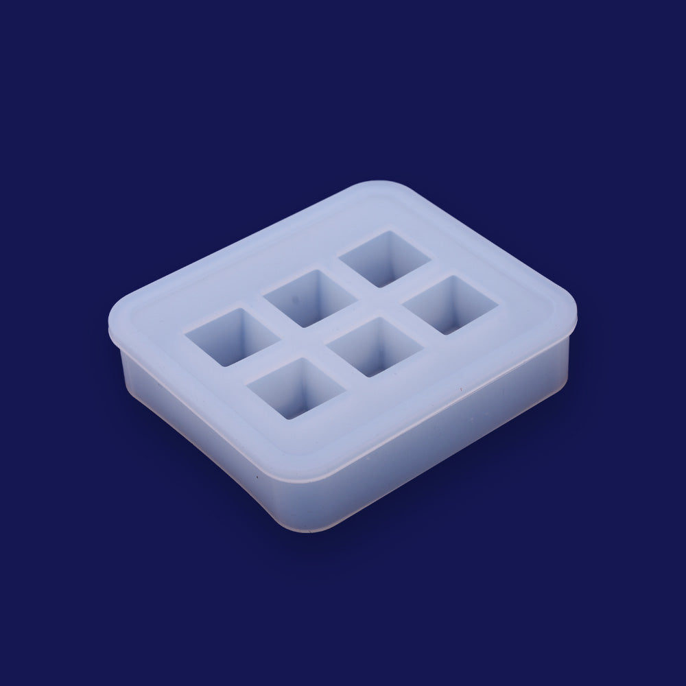 1 pcs Crystal silicone mold  Cube pendant Jewellery Making  Cabochons for earrings pendant Resin Silicone Mould Without hole