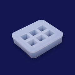 1 pcs Crystal silicone mold  Cube pendant Jewellery Making  Cabochons for earrings pendant Resin Silicone Mould Without hole