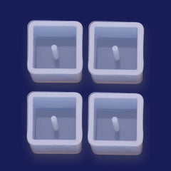 1 pcs Crystal silicone mold  Cube pendant Jewellery Making  Cabochons for earrings pendant Resin Silicone Mould Without hole Fashion