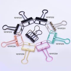 tibetara 57*33*10mm Metal Binder Clips Metal Paper Clips  Stencil Clip Hollow Binder Clips gold 10pcs