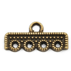 Casting Design Connectors,Antique Bronze Plated,20*6MM,Sold 200 pcs per pkg