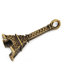 28*10mm Vintage antique bronze Zinc alloy Charms,3D Eiffel Tower,sold 100 pcs per pkg