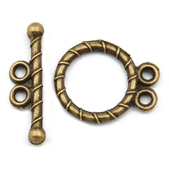Casting Toggle Clasp,Anqitue Bronze plated,13MM*18MM,Sold 200 sets per pkg