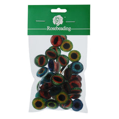18mm Round pattern glass cabochons,Dragon's Eye glass cabochon,flat back,thickness 5mm,50 pieces/lot