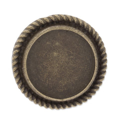 Adjustable Ring with 16mm Round Bezel,Zinc alloy filled and Antique Bronze plated,20pcs/lot